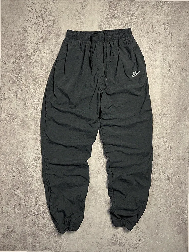 Vintage Nike Herren Nylon Trainingshose schwarz gefüttert Jogginghose...