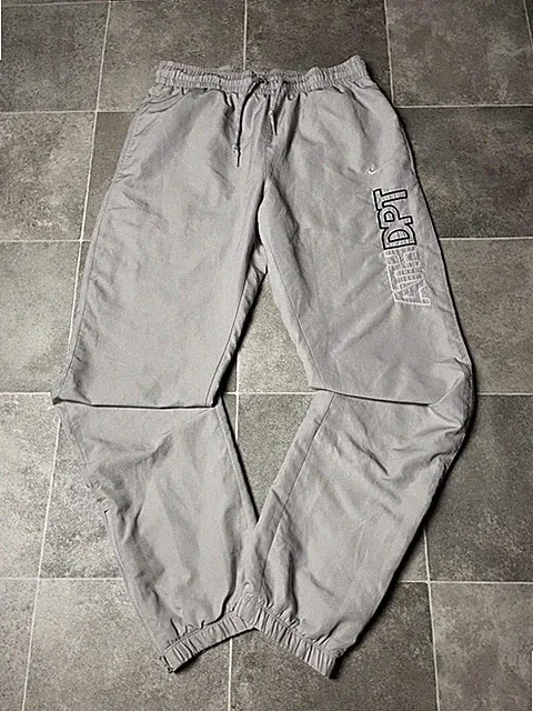 Vintage Nike Trackpants y2k baggy grau/weiß (S)
