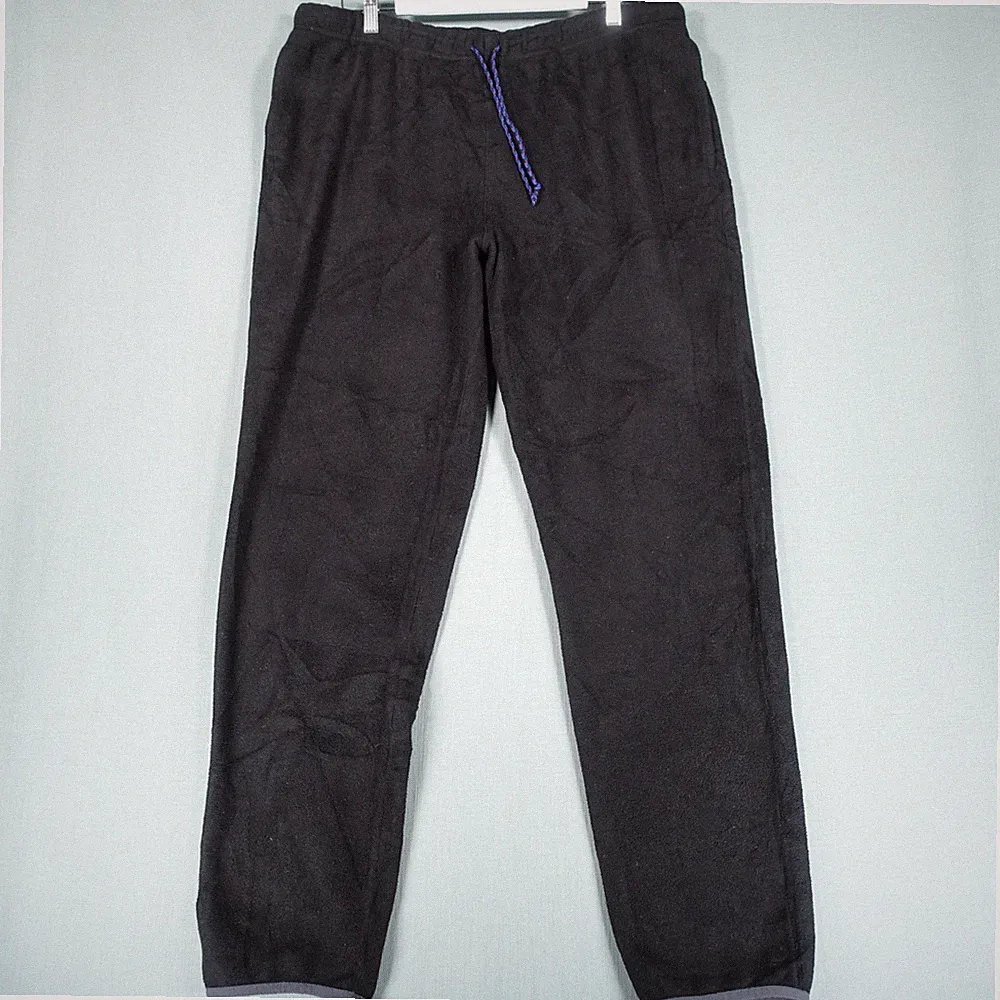 Vintage Patagonia Synchilla Hose Herren XL schwarz Fleece Jogginghose Outdoor Wandern