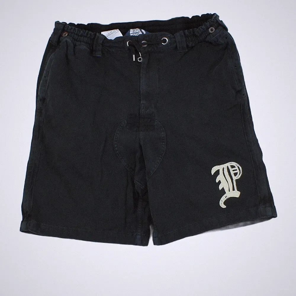 Vintage Ralph Lauren Jogginghose Herren Gr. M Schwarz Sommer Logo Baumwolle