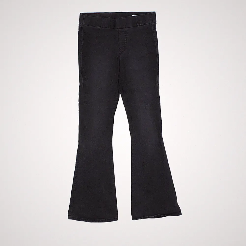 Vintage True Religion Jeans Jogginghose Damen Größe M Grau Flare Denim Stretch