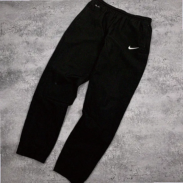 Vintage Y2K Nike Nylon Sweatpants Black Joggers Swoosh Logo Men’s Size L