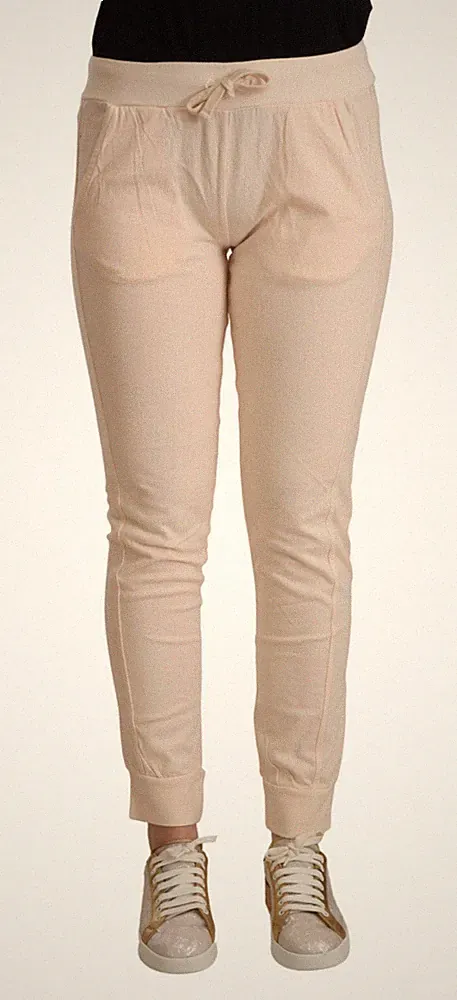 VIRTUS PALESTRE Hose rosa Baumwolle mittlere Taille Jogger Jogginghose IT42/U...