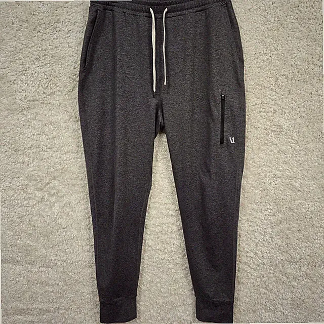 Vuori Performance Joggers Mens Small Charcoal Gray Heathered Tapered Active