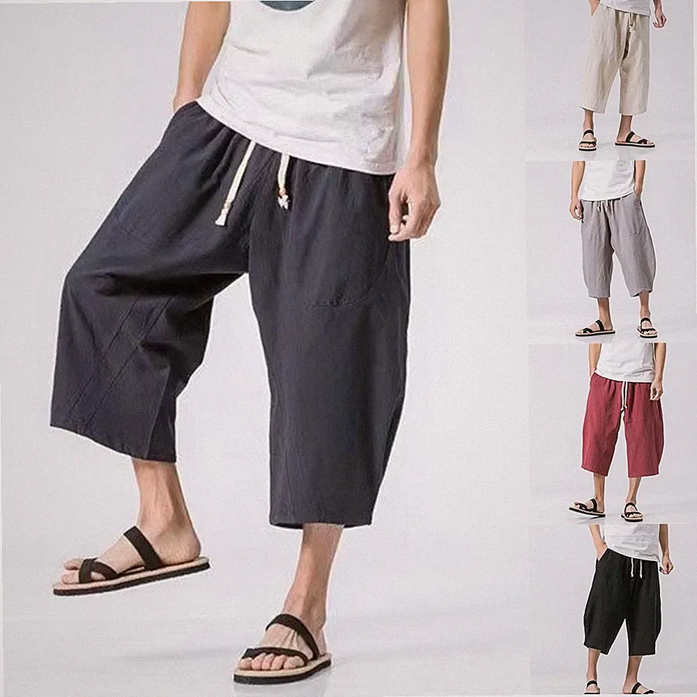 Wadenlange Jogginghose Herren Freizeithose zum Entspannen Nagelneuer Zustand