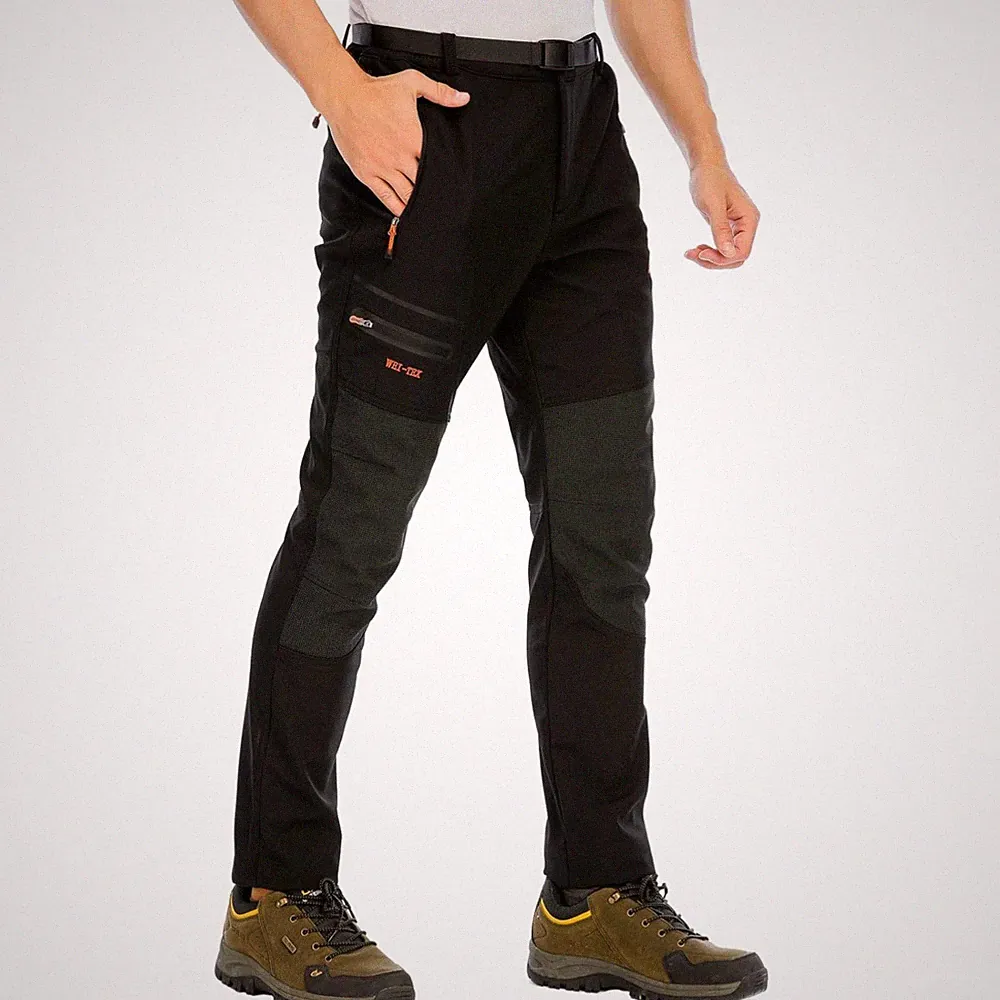 Wanderhose Herren, Softshellhose, , winddicht, Fleece, warm, trekking