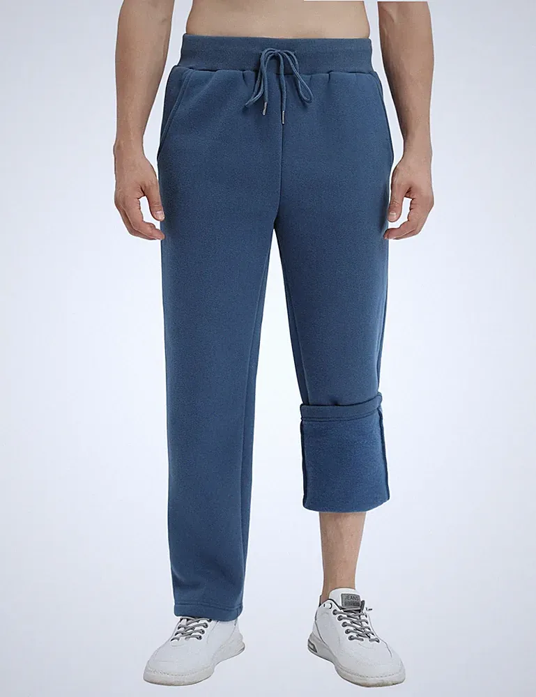 Warme Jogginghose Herren Baumwolle Bequeme Freizeithose Herren Jogger Hose Di...