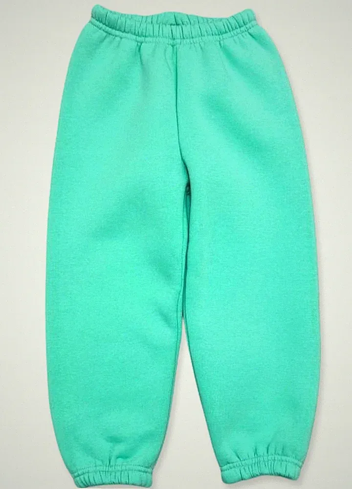 Warme Jogginghose mit Fleece für Kinder, Gr. 110, Herbst-Winter, Pistazie