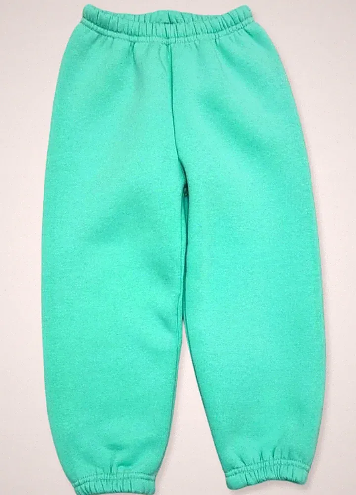 Warme Jogginghose mit Fleece für Kinder, Größe 146, Herbst-Winter, Pistazie