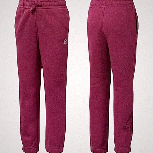 Warme Reebok Mädchen Jogginghose Sweat Hose Sport Winter Beere Pink (3-4J) 104