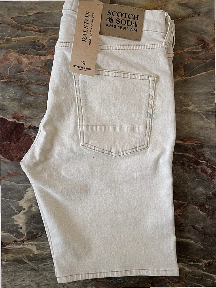 Weiße Jeansshorts SCOTCH & SODA Modell RALSTON - Größe 31