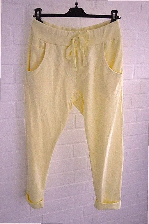 Wendy Trendy Baggy Jogging Pant Damen Hose mit Baumwolle viele Farben 66055