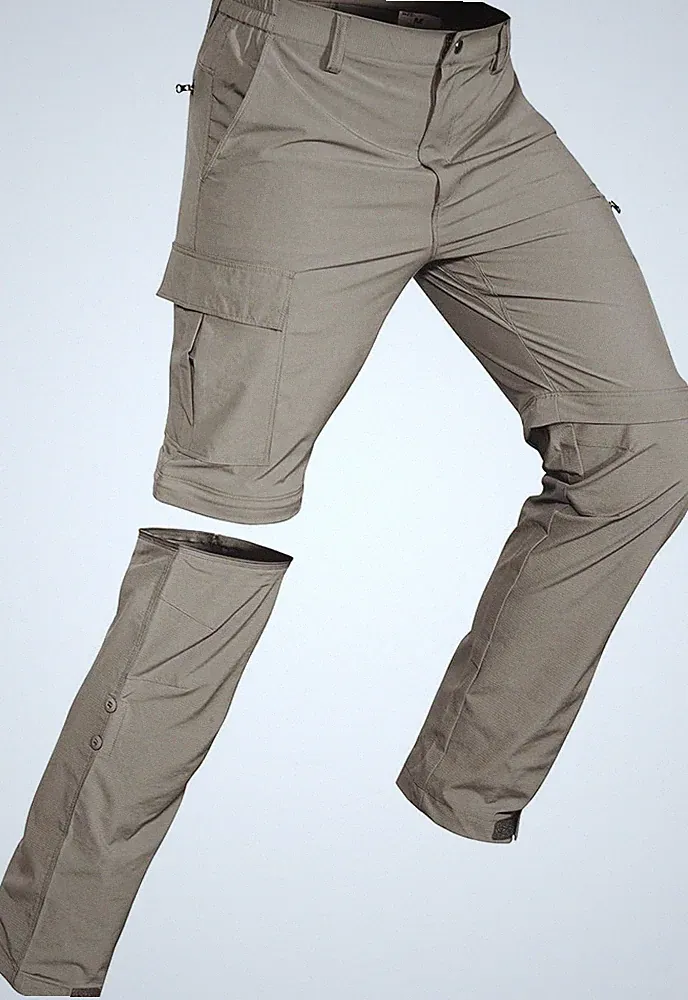 Wespornow Herren Zip-Off-Wanderhose-Abnehmbar-Trekkinghose, Atmungsaktiv Outdoor