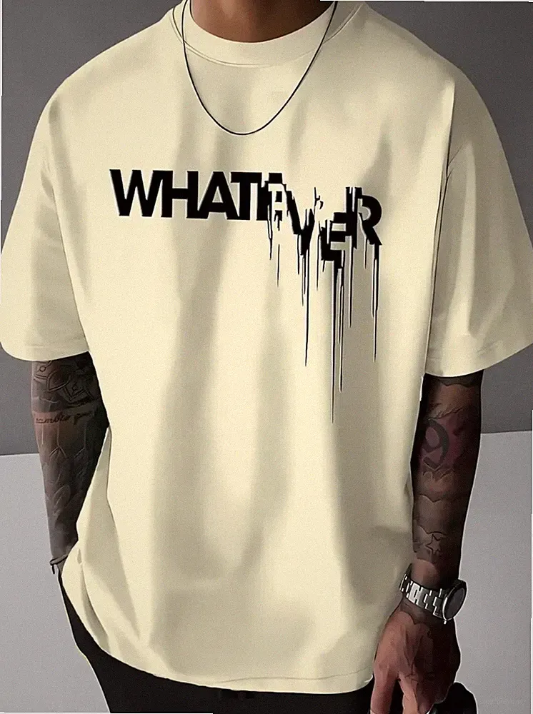 Whatever Herren Oversize Shirt – Streetwear Fashion Mode bis 5XL