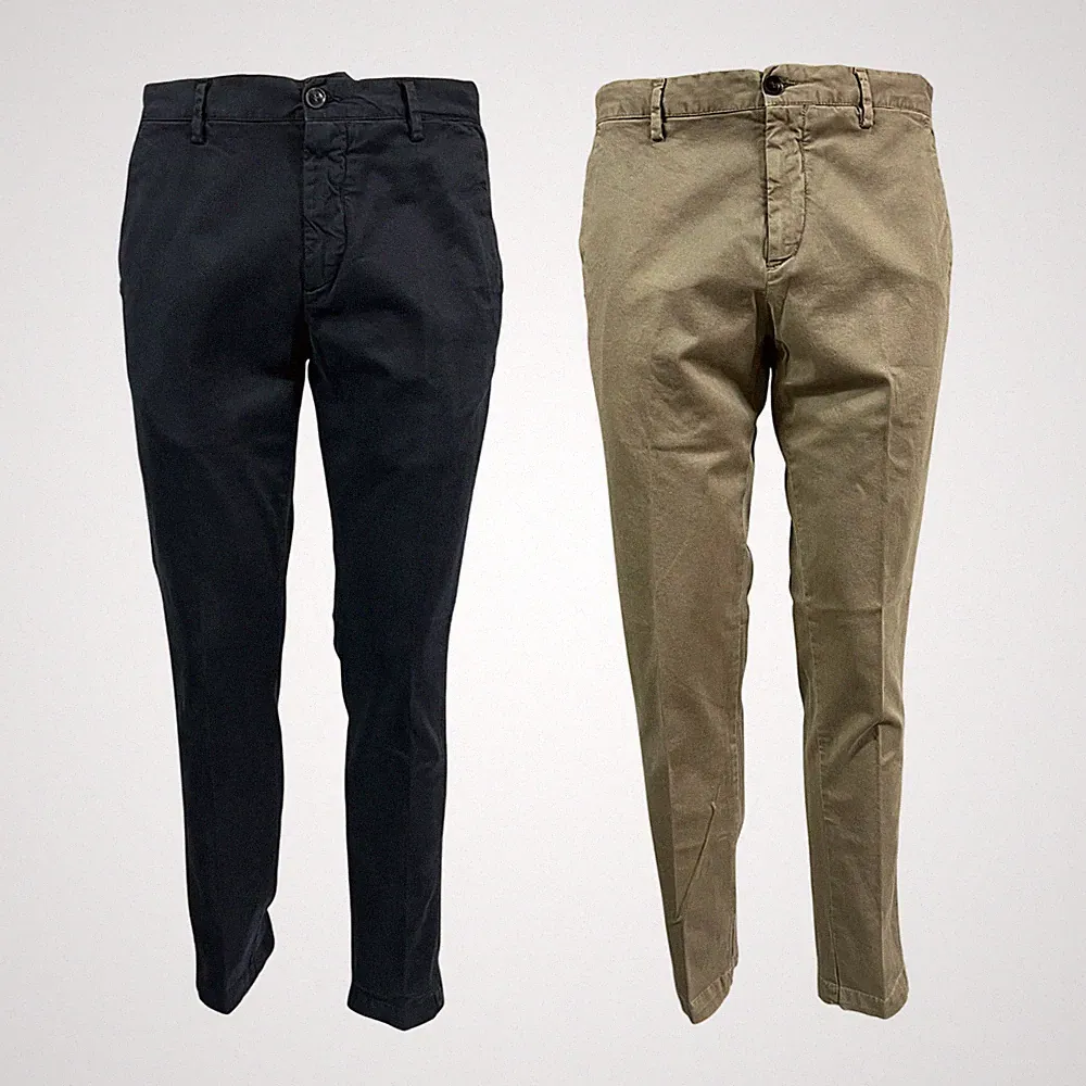 WHITE SAND Herren Hose Chino Baumwolle Winter SU10L 05 OLIVER