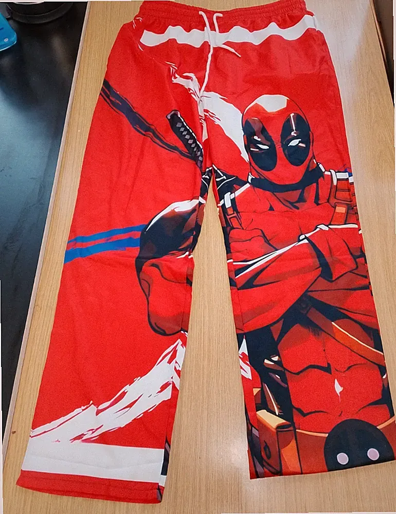 Wie Deadpool Jogging Freizeit Hose Herren Jogginghose Größe L (S1)