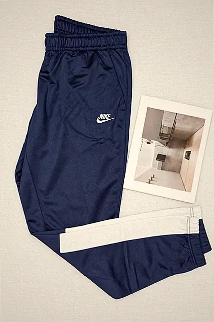 Wunderschöne Nike Jogginghose marineblau weiß Retro - Größe L/40