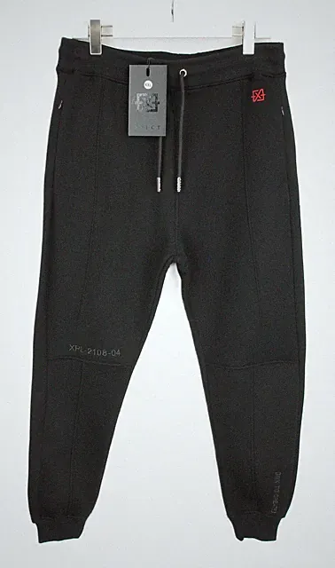 XPLCT STUDIOS Herrenhose 2XL Jogginghose Mit Kordelzug Und Dickem Bund Schwarz