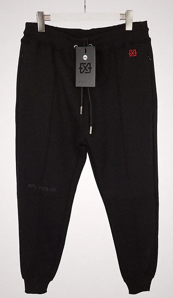 XPLCT Studios Hose Herren 2XL Stickerei Logo Fleece Jogginghose Gefüttert