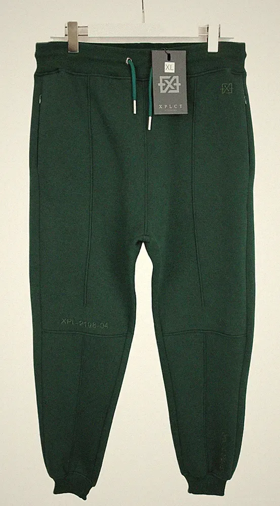 XPLCT Studios Hose Herren XL Jogginghose Fleecefutter Schnüre Vorne Saum