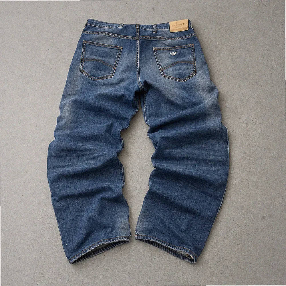 Y2K Armani Bootcut Jeans Navy Limited W31 | DE 46