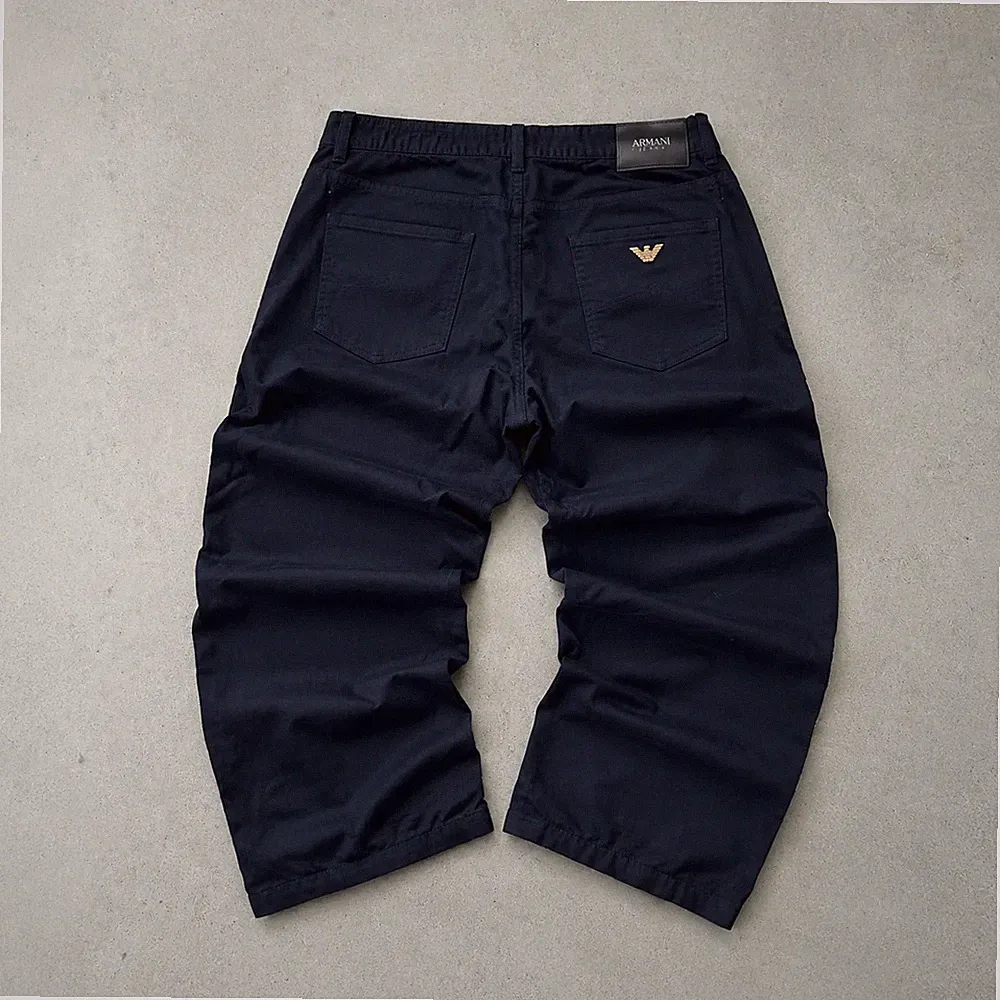 Y2K Armani Jeans Jeans Schwarz, Gold Limited M