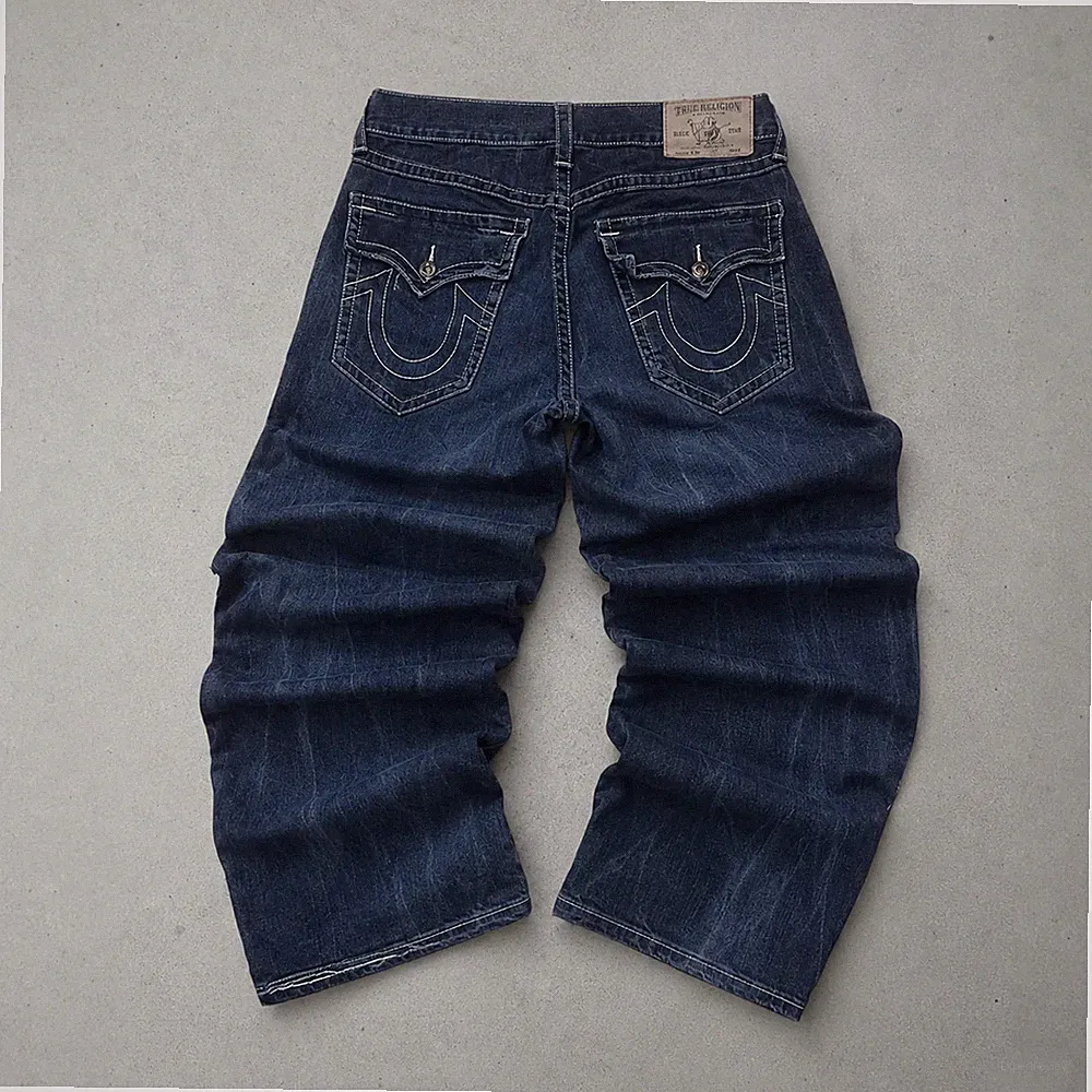 Y2K True Religion Jeans Marineblau Rare XL
