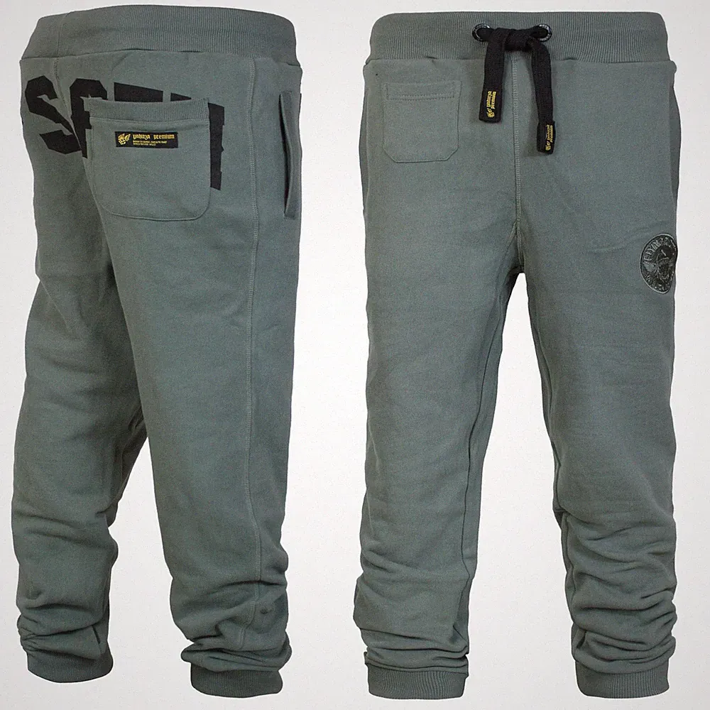 Yakuza Premium Herren Jogginghose 4029 oliv Sweatpants in Größe S bis 5XL