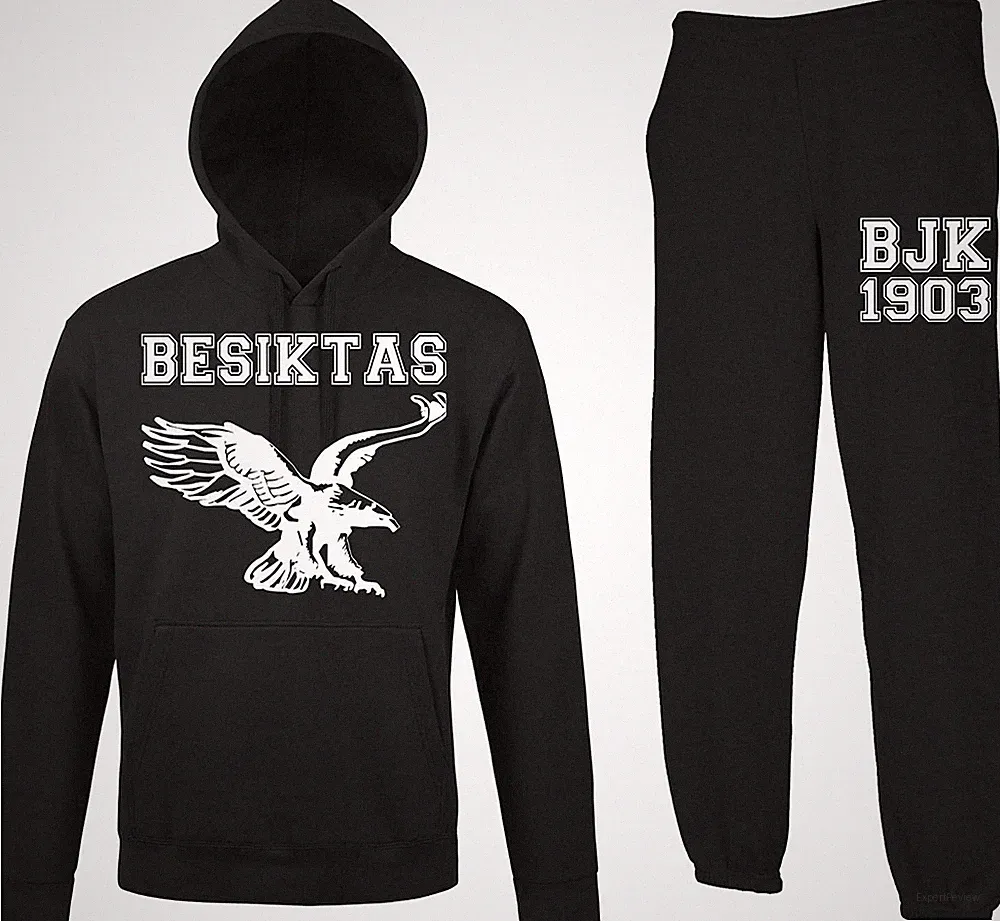 Youth Designz Herren 2er Set Besiktas Adler Kartal Kapuzenpullover + Jogginghose