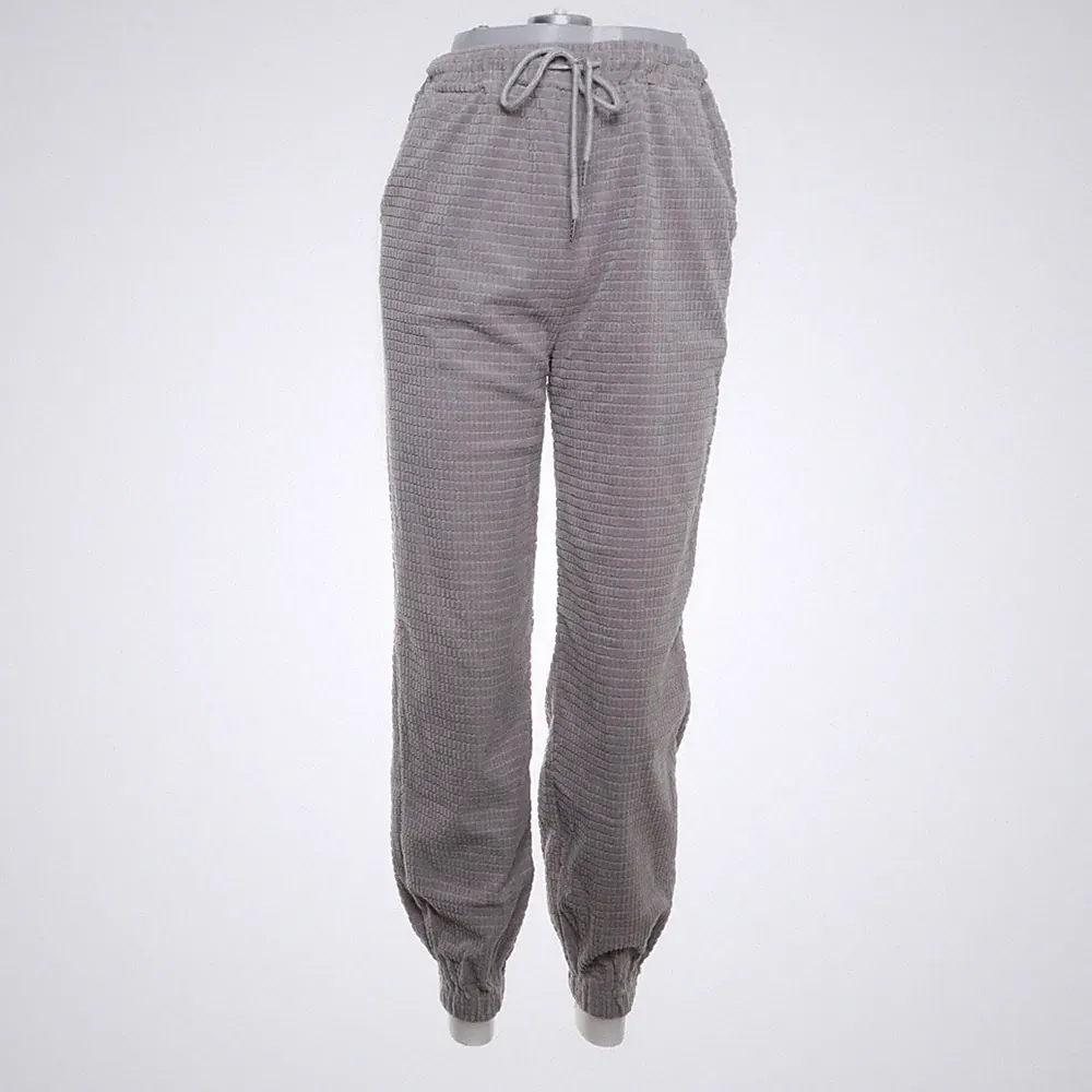 Zaful, Jogginghose, Größe: 36, Grau, Hahnentritt, Damen #H8F