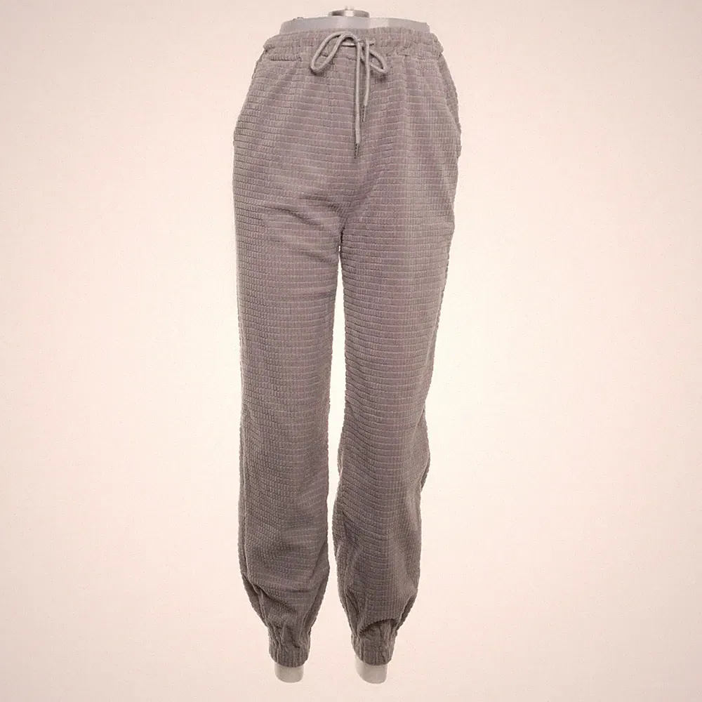 Zaful, Jogginghose, Größe: 36, Grau, Hahnentritt, Damen #H8F