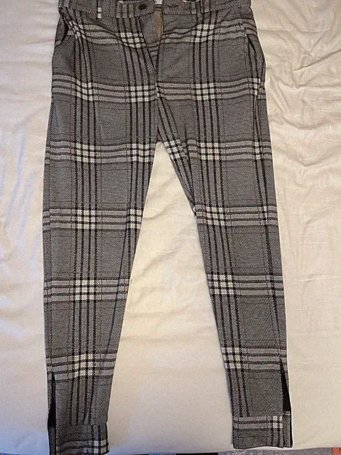 Zara Checkered Trousers/joggers Men Large