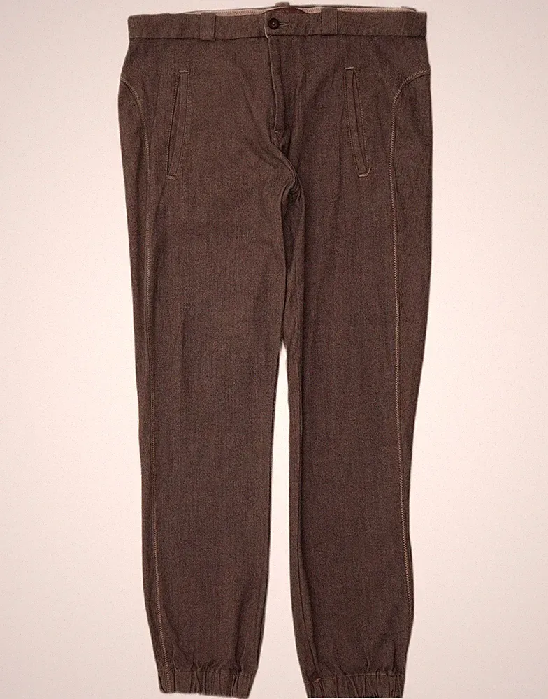 ZARA Herren Jogginghose Chino Hose EU 40 Medium W31 L28 Grau Polyester DE19