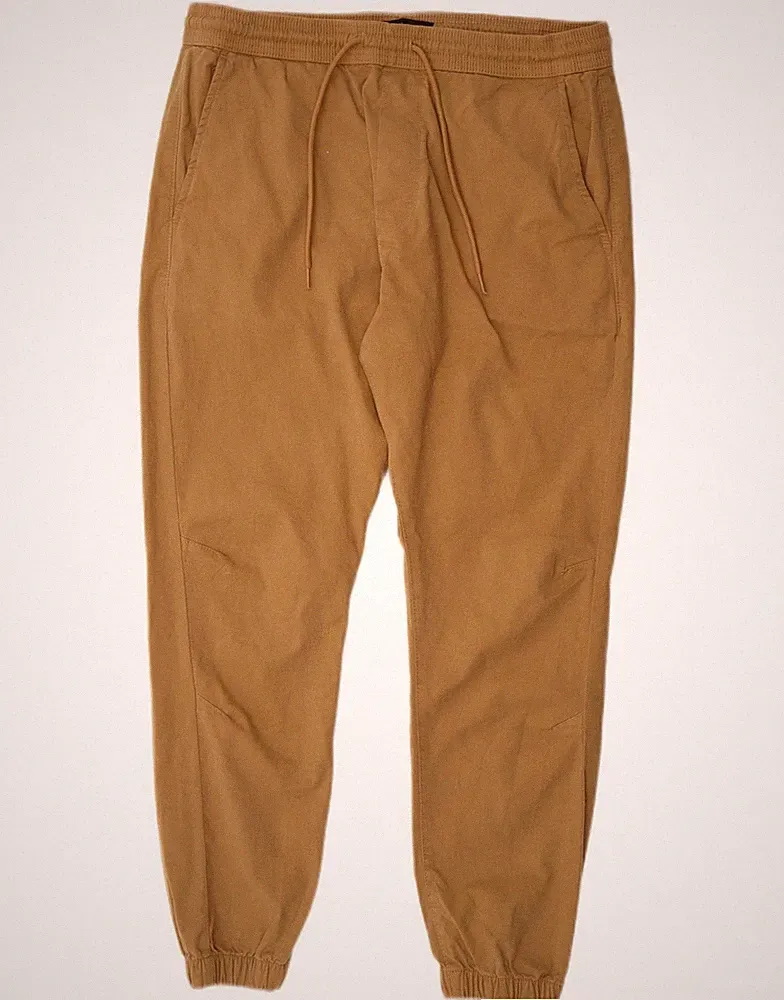 ZARA Herren Jogginghose Chino Hose Große W36 L27 Braun Baumwolle AF20