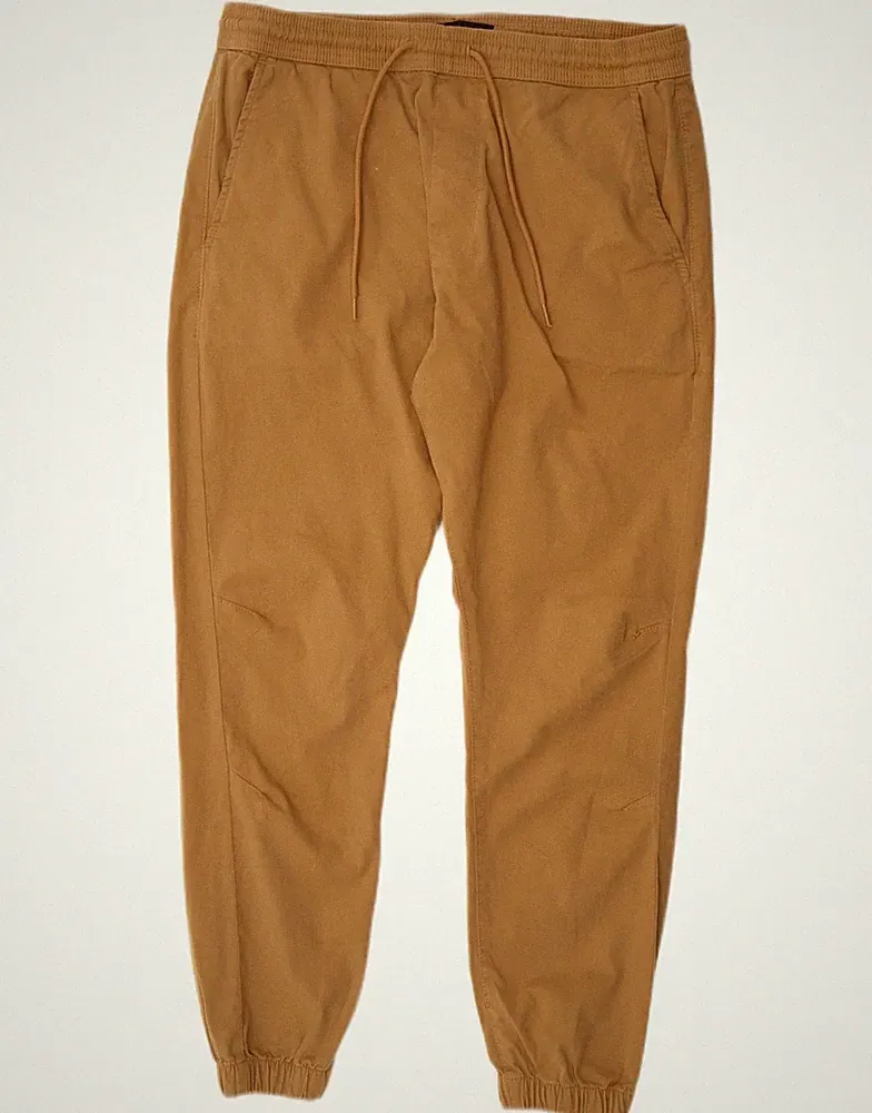 ZARA Herren Jogginghose Chino Hose Große W36 L27 Braun Baumwolle AF20