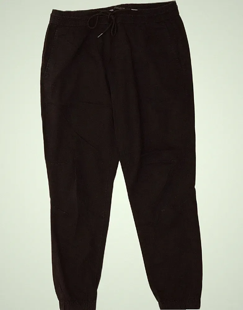Zara Herren Jogginghose Chino Hose Große W36 L28 Schwarz Baumwolle AC15