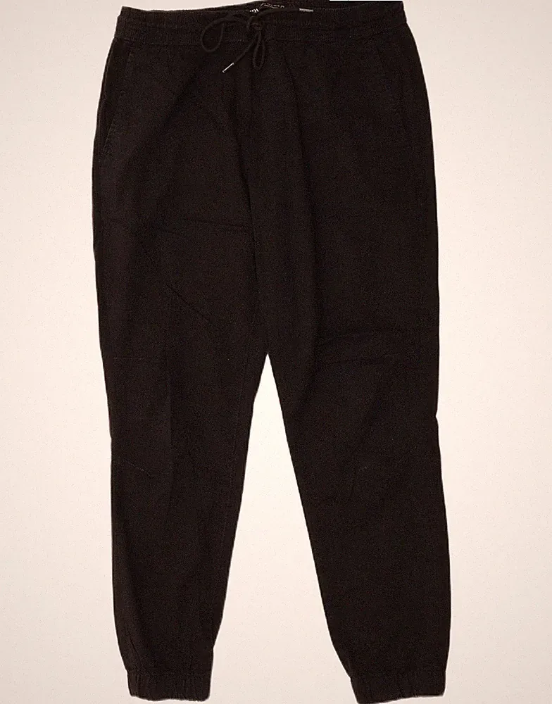 Zara Herren Jogginghose Chino Hose Große W36 L28 Schwarz Baumwolle AC15