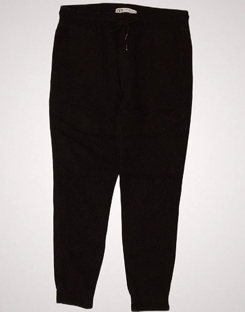 Zara Herren Jogginghose Chino Hose Medium W31 L26 Schwarz BC12