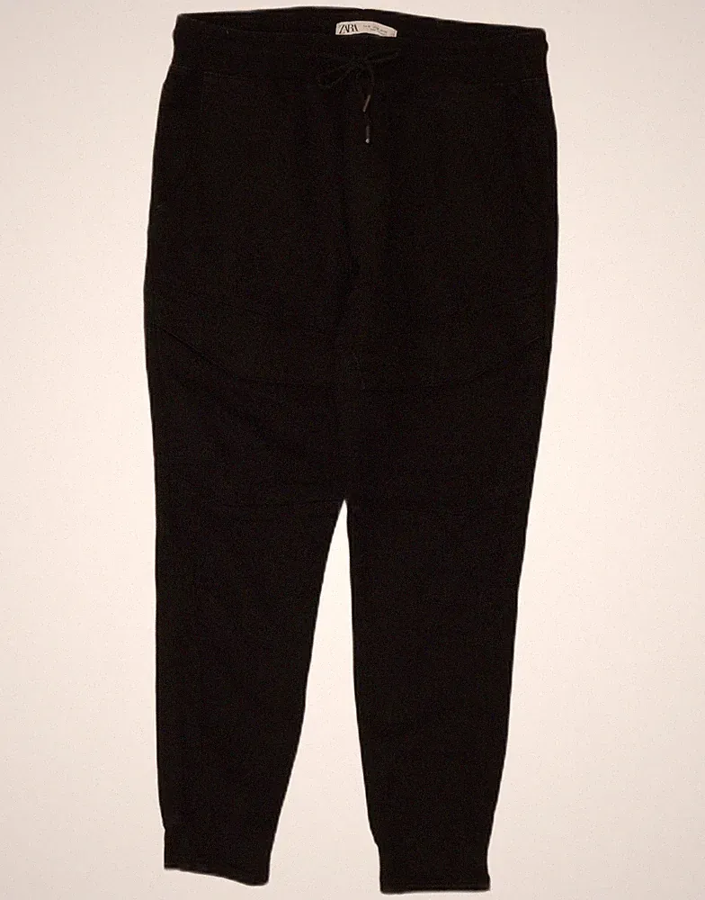 Zara Herren Jogginghose Chino Hose Medium W31 L26 Schwarz BC12