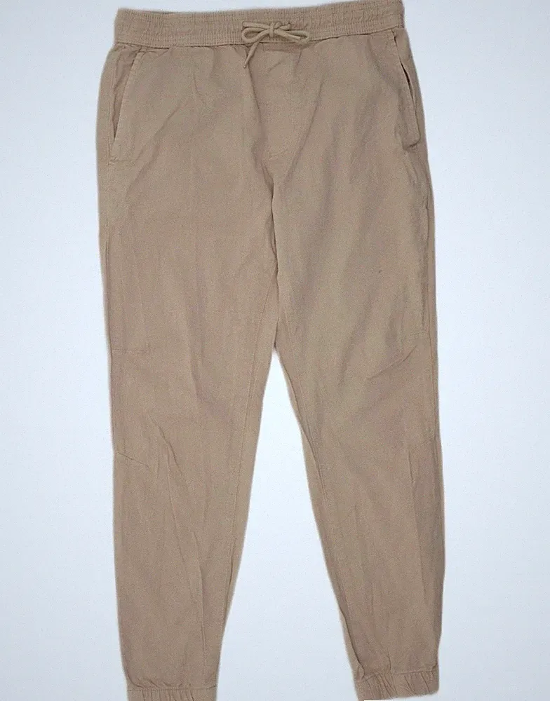 Zara Herren Jogginghose Chino Hose Medium W32 L27 Beige Baumwolle CP12