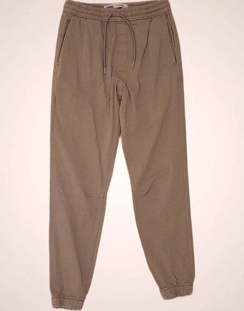 Zara Herren Jogginghose Chino Hose Small W27 L28 Grau AB01