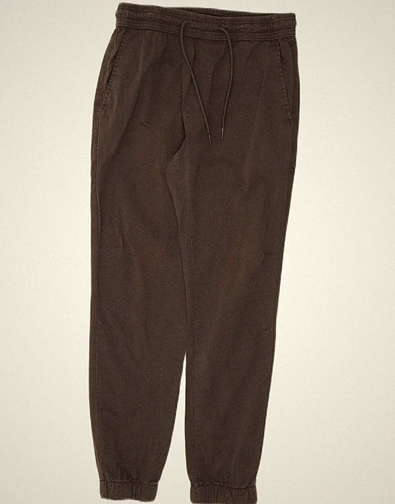 Zara Herren Jogginghose Chino Hose Small W30 L27 Grau Baumwolle BH04