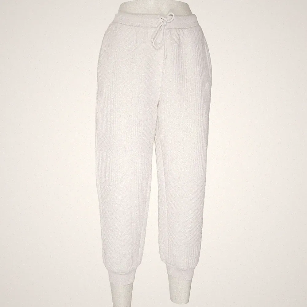 Zara, Jogginghose, Größe: M, Weiß, Chevron, Damen #5uS