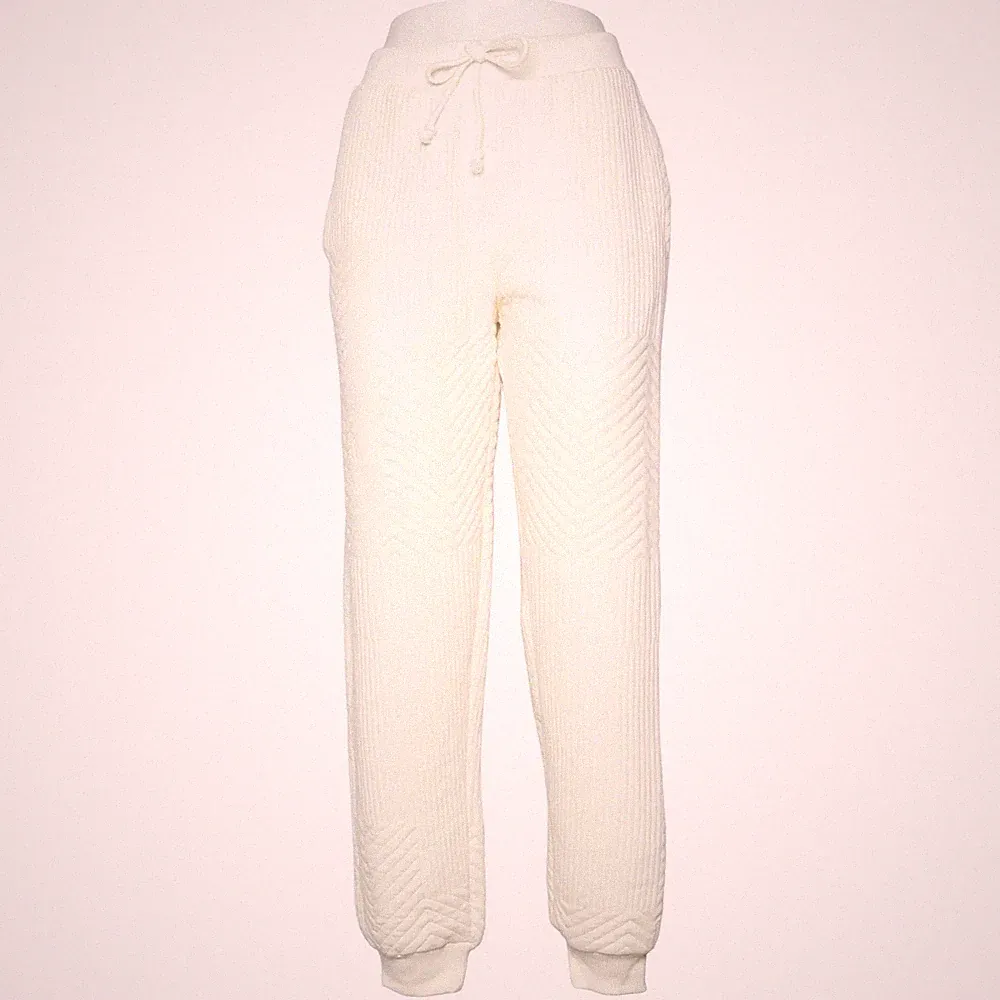 Zara, Jogginghose, Größe: S, Weiß, Chevron, Damen #7bO
