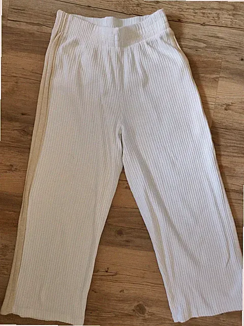 🌸Zara Mädchen Jogging Wellness Hose beige Strick Gr.146 152 11-12 Jahre