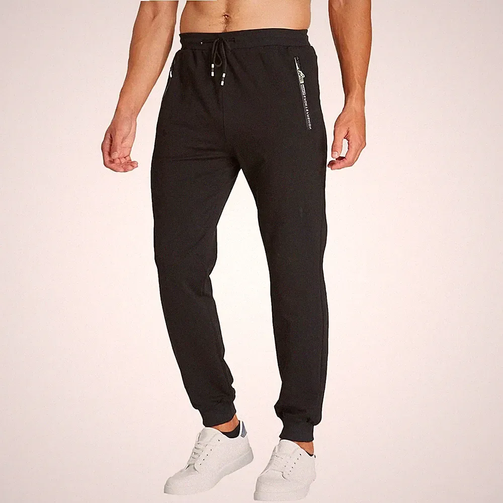 ZOXOZ Herren Sporthose Baumwolle Stretchhose Herren Jogginghose mit...