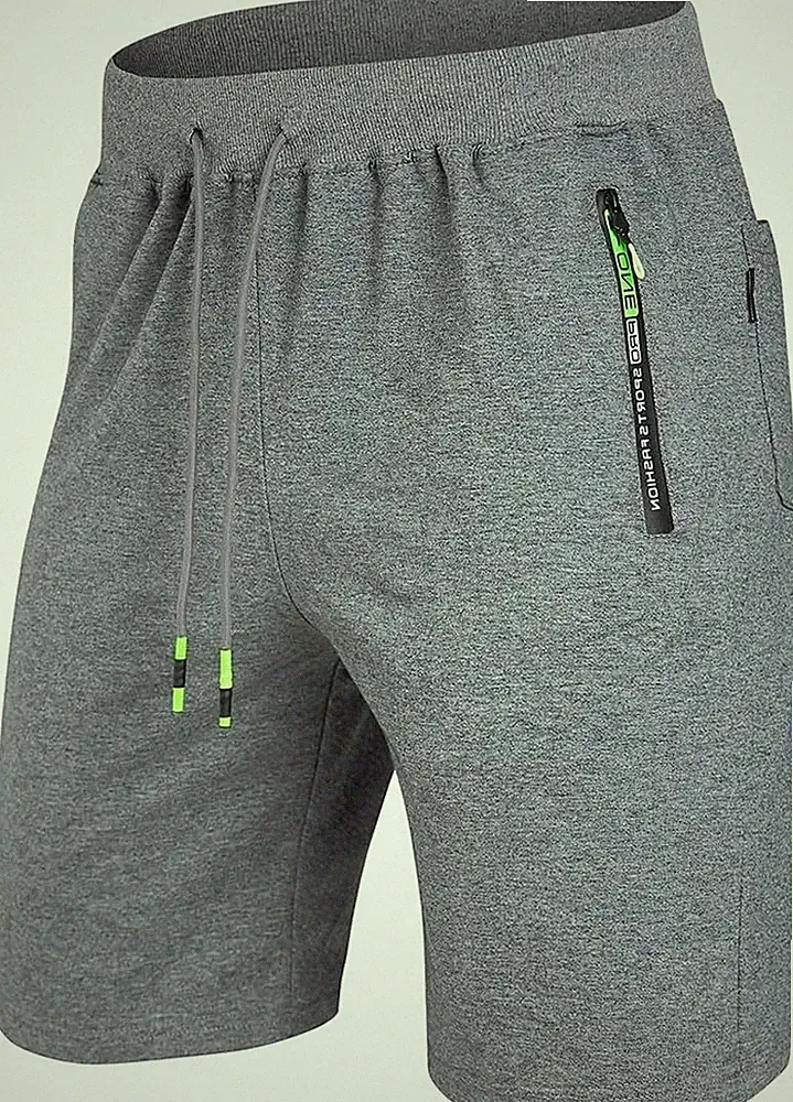 ZOXOZ Kurze Hosen Herren Shorts Sommer Baumwolle mit Reissverschluss Taschen